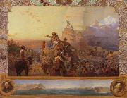 Leutze, Emmanuel Gottlieb Westward the Course of  Empire Take its Way oil painting artist